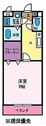 スティングレイ 1Kの間取図画像