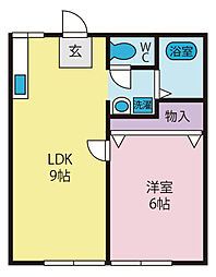 COTOBUKI 1LDKの間取図画像