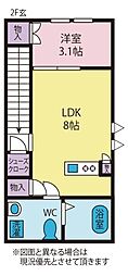 エル河口湖 1LDKの間取図画像