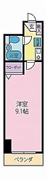 ライオンズマンション甲府中央 1Kの間取図画像