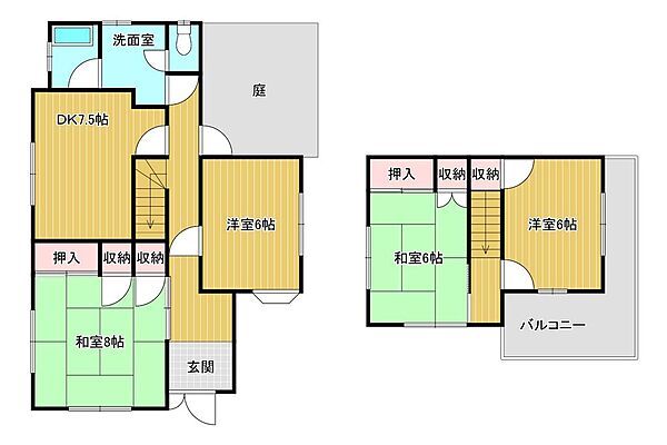 間取りを拡大表示