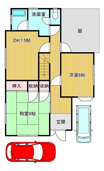 駐車場を拡大表示