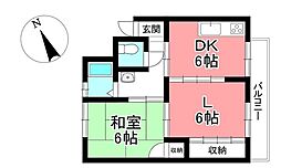 間取図画像 2DK