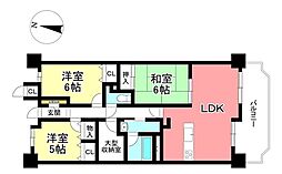ライオンズガーデン豊田寿町 3LDKの間取図画像