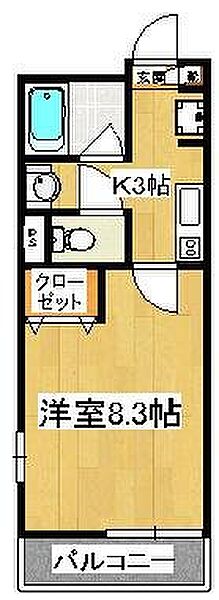 リブリ・JM.M.N 101｜千葉県船橋市前貝塚町(賃貸アパート1K・1階・25.40㎡)の写真 その3