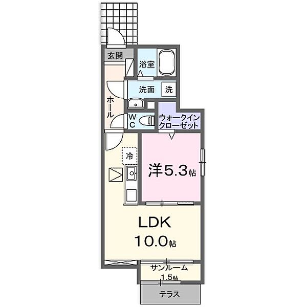 サンセールIIＢ 101｜兵庫県高砂市阿弥陀町南池(賃貸アパート1LDK・1階・40.46㎡)の写真 その2