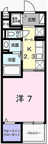 ジュエルII 402｜兵庫県姫路市飾磨区三宅1丁目(賃貸マンション1K・4階・27.84㎡)の写真 その2