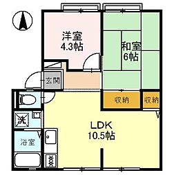 間取図画像 2LDK