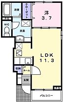 ラフレシールあぼしＡ 103 ｜ 兵庫県姫路市網干区北新在家（賃貸アパート1LDK・1階・37.13㎡） その2