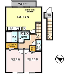ローテローゼ恵比須 2階