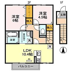 間取図画像 2LDK