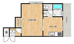 ストランドパレー灘（分譲） 5階1DKの間取り