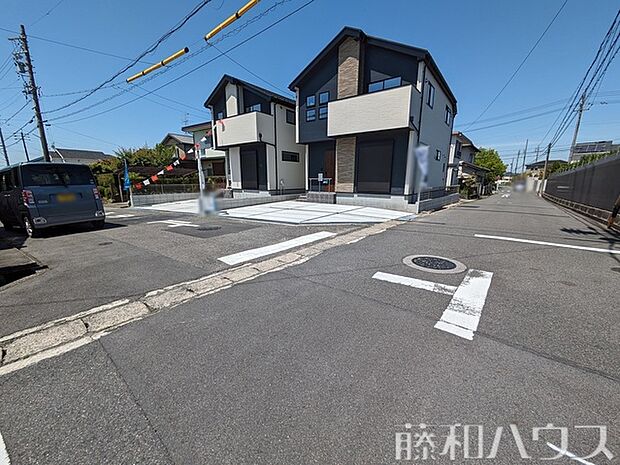 接道状況および現場風景　【春日井市高森台1丁目】