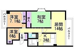 間取図画像 3LDK