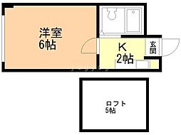 間取図画像 1K