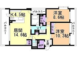 間取図画像 2LDK