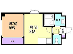 ソレイユ 1LDKの間取図画像