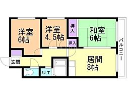 パレ宮の森 3階/315