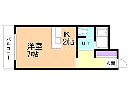 間取図画像 1K