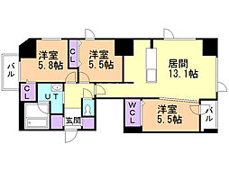 間取図画像 3LDK