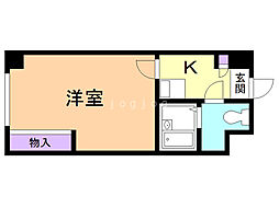 レオパレスさくら中央 1Kの間取図画像