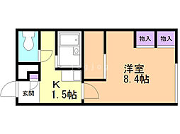 レオパレス北緯43度 2階