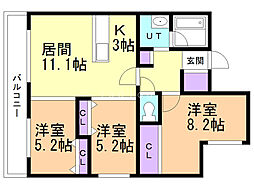 間取図画像 3LDK