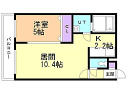 間取図画像 1LDK