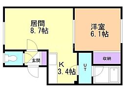 間取図画像 1LDK