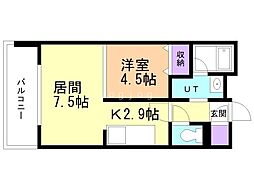 JPnoie円山表参道 1LDKの間取図画像