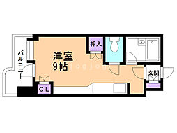 サンシャイン・シティー21 ワンルームの間取図画像
