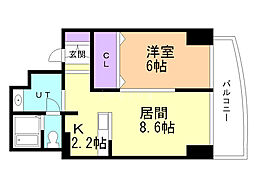 間取図画像 1LDK