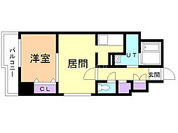 イリオス中島公園 1LDKの間取図画像