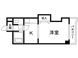 プレサント南5西9 1Kの間取図画像