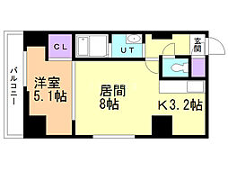 スペチアーレプリーモ 1LDKの間取図画像