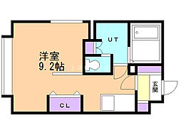 メディオフラム511 1Kの間取図画像