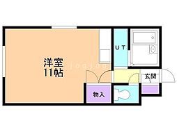 サンクレスト円山 ワンルームの間取図画像
