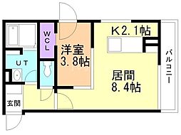 DPレジデンス63 1LDKの間取図画像