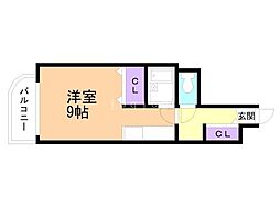 ロイヤルステージ ワンルームの間取図画像