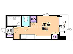 サンシャイン・シティー21 ワンルームの間取図画像
