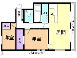 フロムファースト139 3LDKの間取図画像