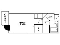 オパス南5条 ワンルームの間取図画像