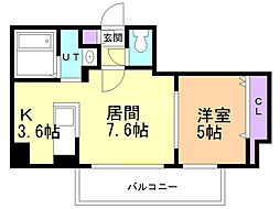 neobldg 1LDKの間取図画像