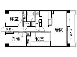 THERESIDENCEPARKODORIKOEN 3LDKの間取図画像