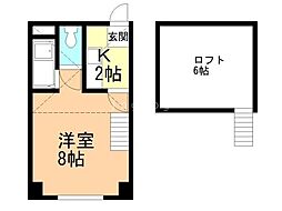 ノースピア23 1Kの間取図画像
