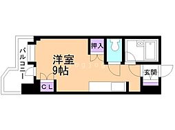 サンシャイン・シティー21 ワンルームの間取図画像