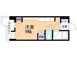 サンシャイン・シティー21 ワンルームの間取図画像