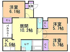 物件の間取り