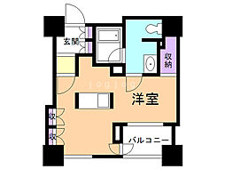 プライムメゾン鴨々川 1LDKの間取図画像