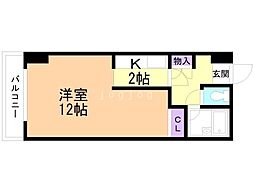 AMSビル 1Kの間取図画像